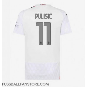 AC Milan Christian Pulisic #11 Replik Auswärtstrikot Damen 2023-24 Kurzarm